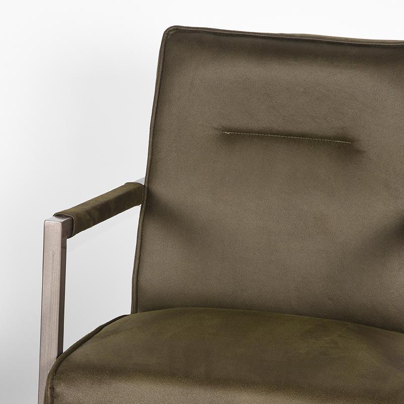 LABEL51 Fauteuil Jim - Army green - Microfiber