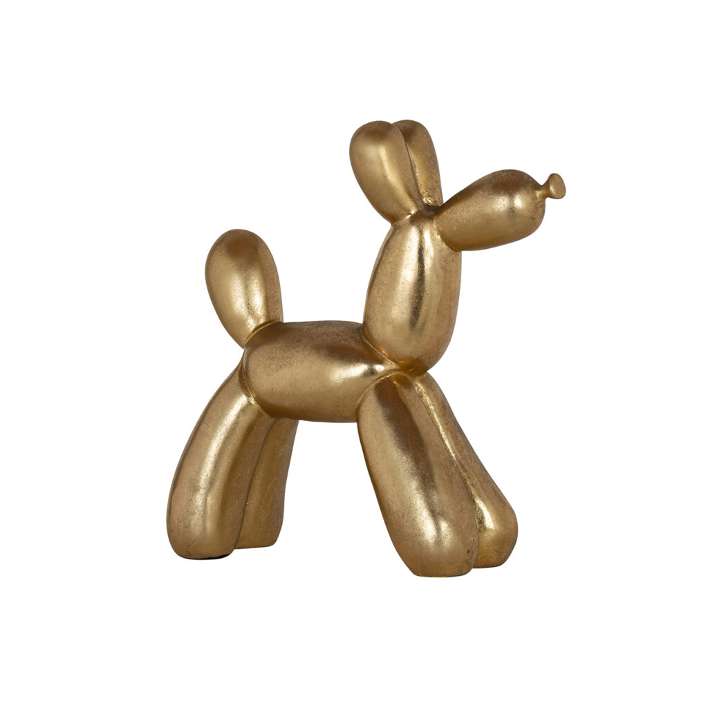 Richmond Interiors Dog deco object (Gold)