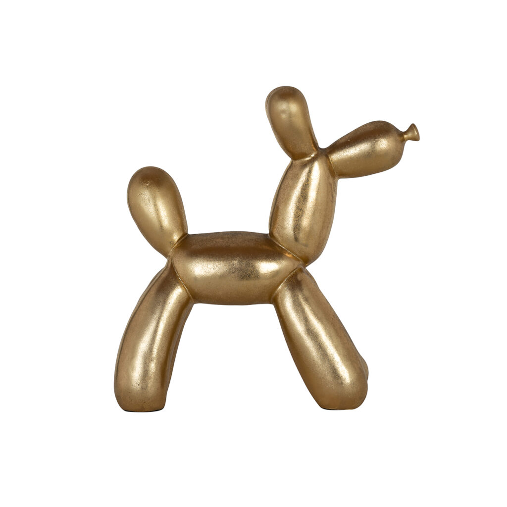 Richmond Interiors Dog deco object (Gold)