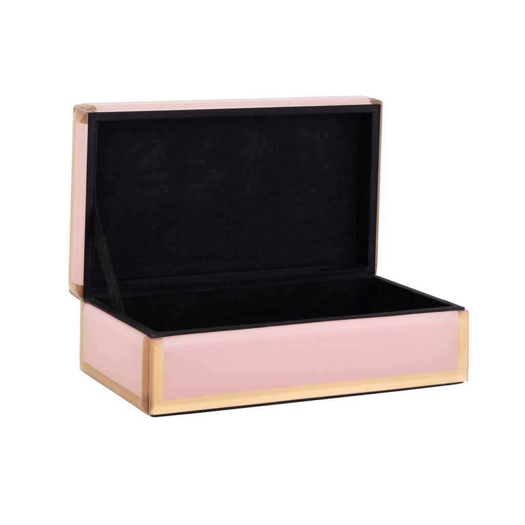 Richmond Interiors Juwelen box Jaylyn roze/goud (Pink)