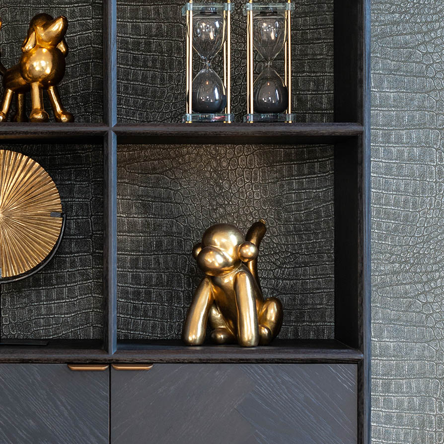Richmond Interiors Monkey deco object (Gold)
