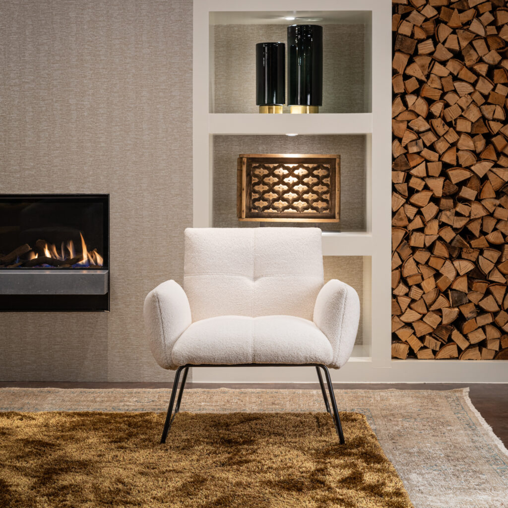 Tower Living Fauteuil Dante - Teddy White