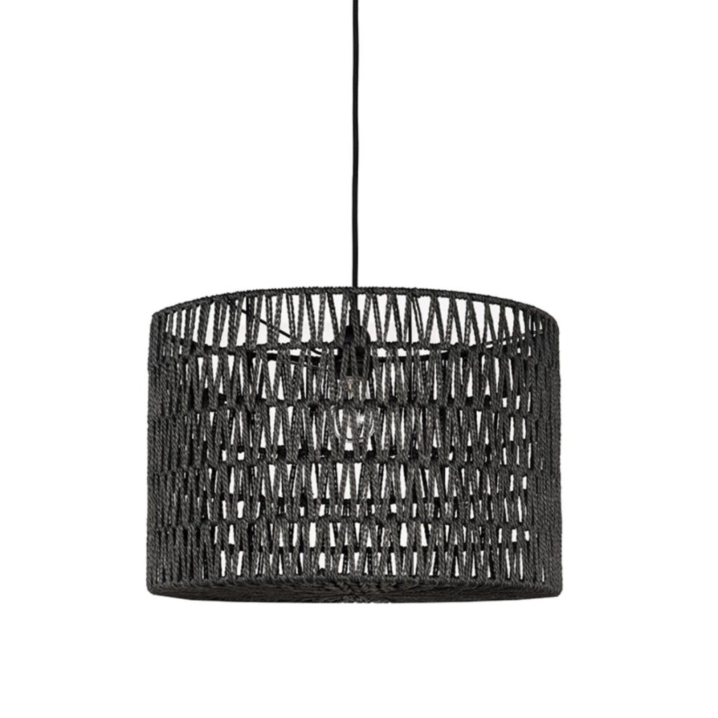 LABEL51 Hanglamp Stripe - Zwart - Katoen