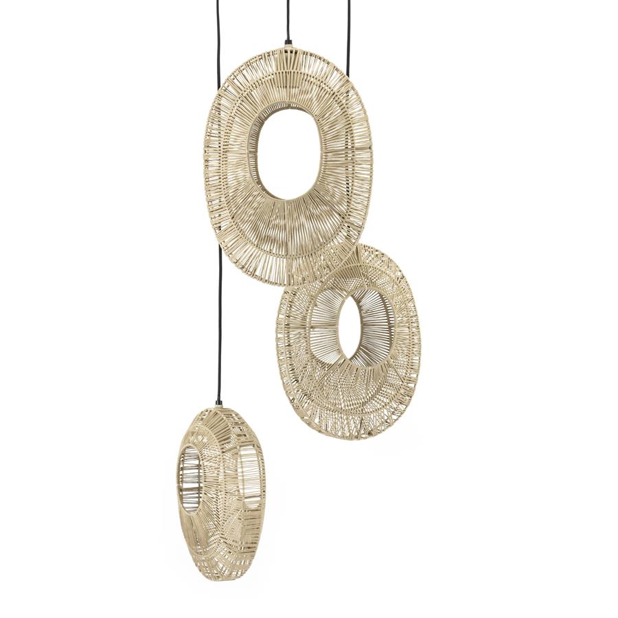 ByBoo Hanglamp Pendant Ovo cluster round - natural