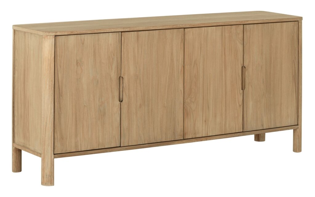 DTP Dresser Forte, 4 doors,85x180x45 cm, teakwood natural